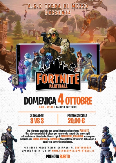 Locandina Evento Fortnite 